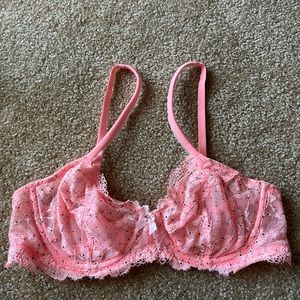 Pink lace Victoria’s Secret bra